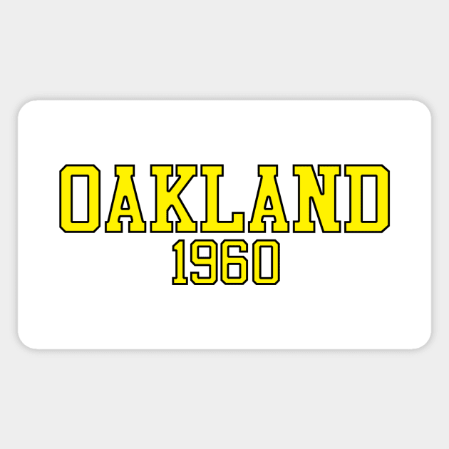 Oakland 1960 (variant) Sticker by GloopTrekker